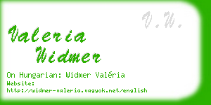 valeria widmer business card